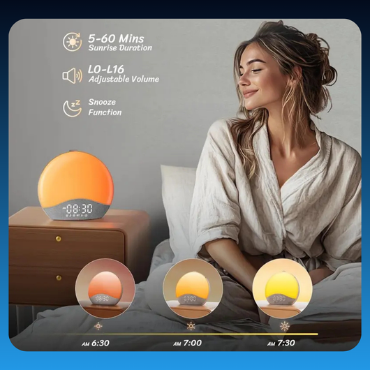 Sunrise Alarm Clock with White Noise Machine
