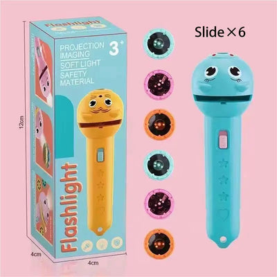 Cartoon Projector Flashlight for Kids