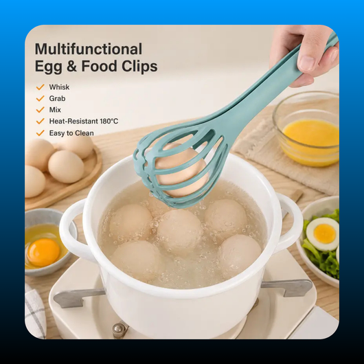 Multi-function Kitchen Whisk Tongs
