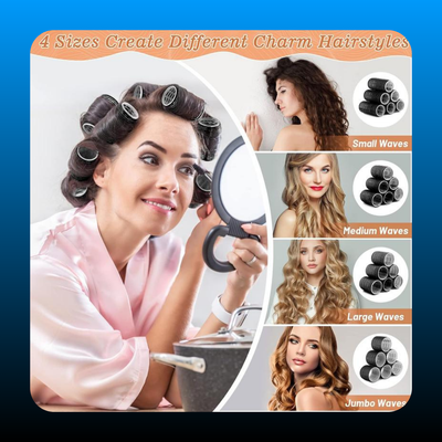 50 Pcs Rollers Hair Curlers Set
