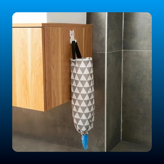 Geometric Garbage Bag Storage Organizer
