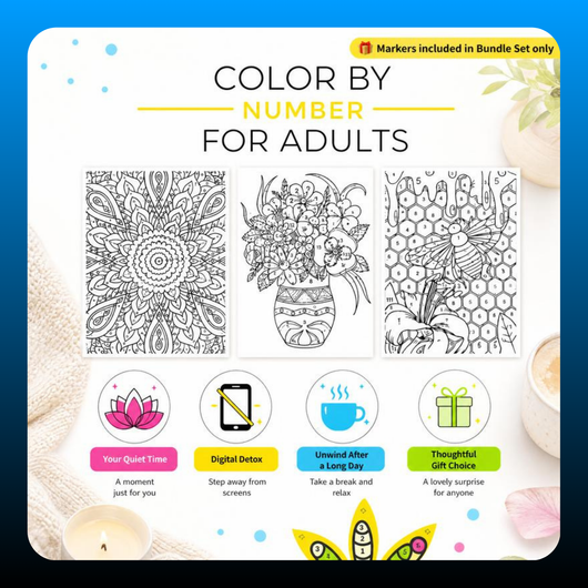 Color By Number Art Book