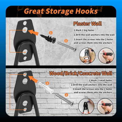 16 Pack Garage Hooks Heavy Duty Organization