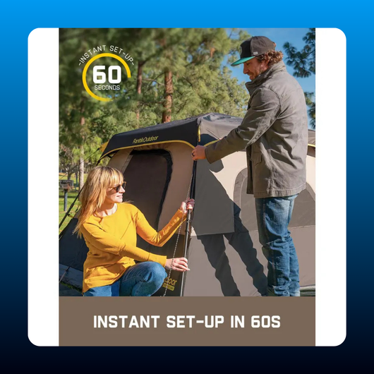 Instant Cabin Tent with Gear Loft