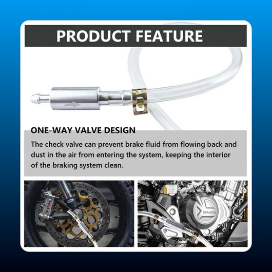 One Way Brake Bleeder Hose Kit