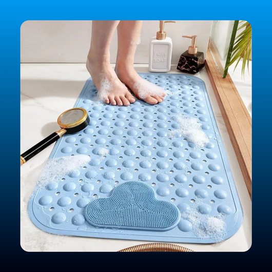 Bathtub Mat with Drain Holes