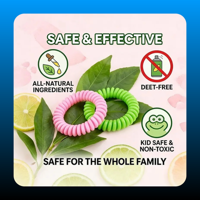 Waterproof Elastic Mosquito Repellent Bands (10 Pack)