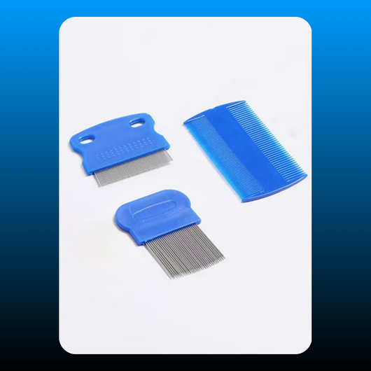 4pcs Blue Scalp Lice Comb Set