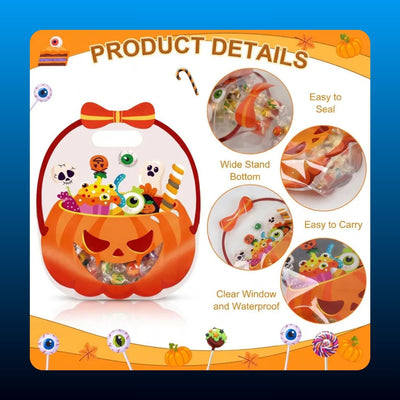 Halloween Candy Treat Bags with Handles (12 Pack)