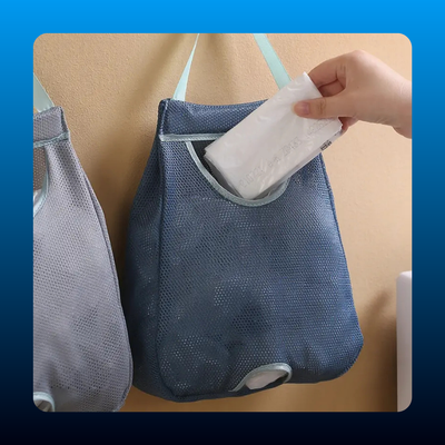 Wall-Mounted Trash Bag Storage Box