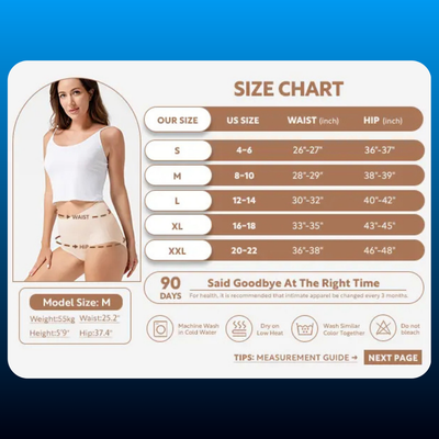 Seamless High Waist Panties (5 Pack)