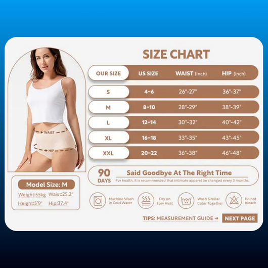 Seamless High Waist Panties (5 Pack)