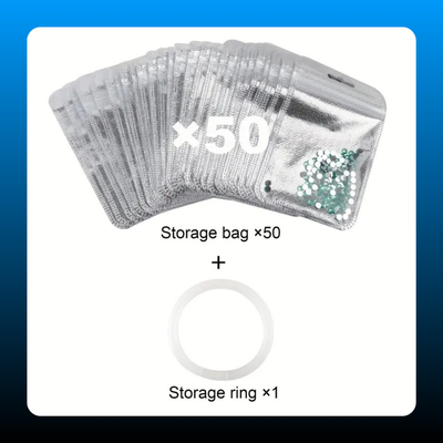 DIY Diamond Art Painting Beads Storage Bag (50 Pack)