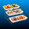 Gold Metal 3-Tier Plastic Dessert Stand
