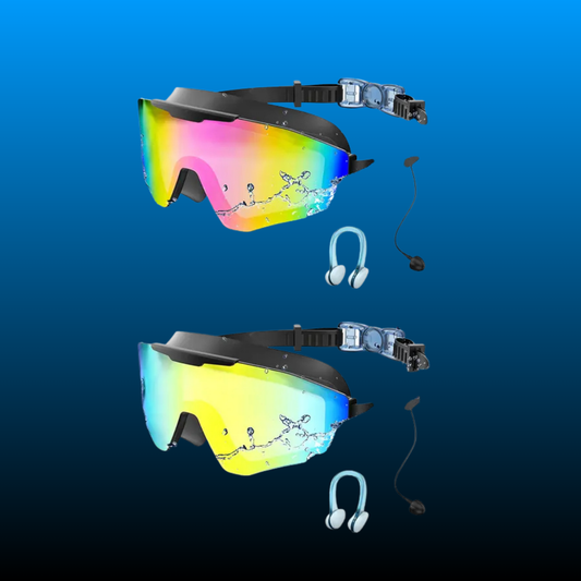 2 Pack Swim Goggles with Earplugs