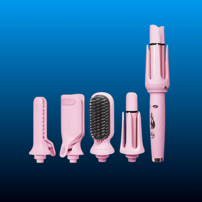 5-in-1 Automatic Rotating Curling Iron Set