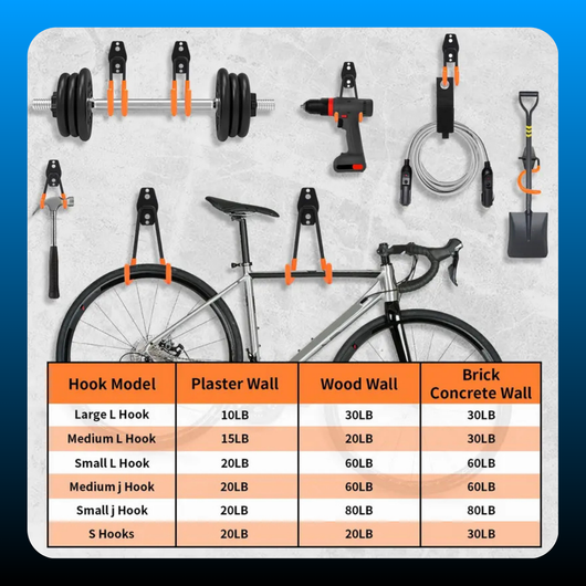 16 Pack Garage Hooks Heavy Duty Organization