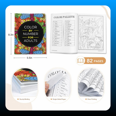 Color By Number Art Book