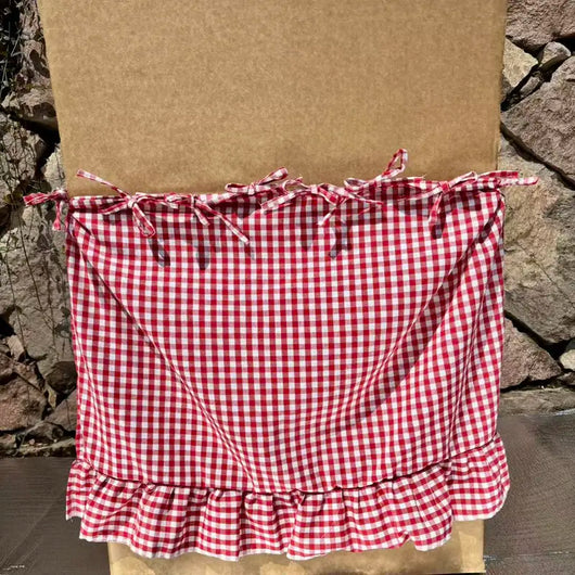 Handmade Farmhouse Oven Skirt Curtain