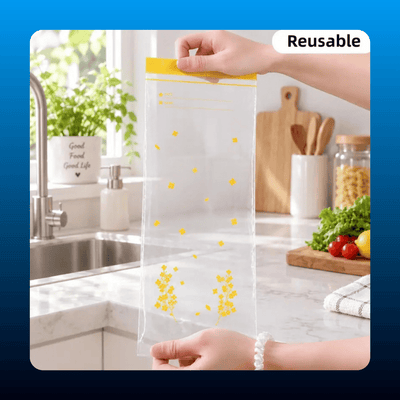 Double-Seal Reusable Food Storage Bags