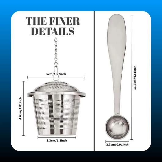 Stainless Steel Tea Ball Strainer Set