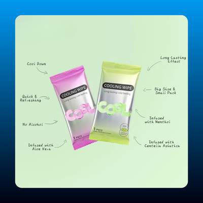 Menthol Cooling Towel Wipes