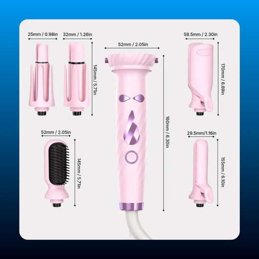5-in-1 Automatic Rotating Curling Iron Set