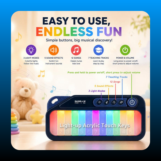 Rainbow Lights Piano Toy