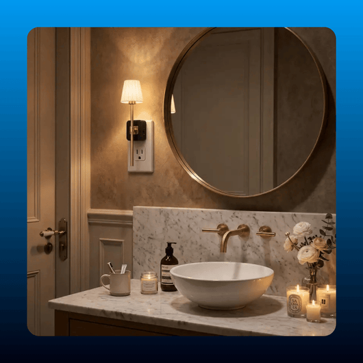 Vintage Pleated Plug-In Night Light