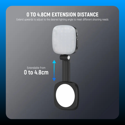 Foldable LED Ring Light with Mirror & Stand