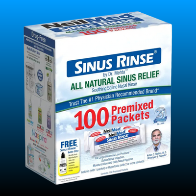 100 Regular Premixed Sinus Rinse Packets