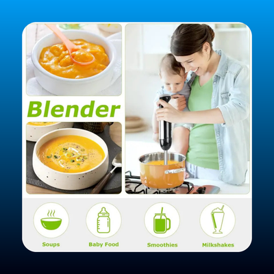 4-in-1 Electric Hand Blender & Mixer Set