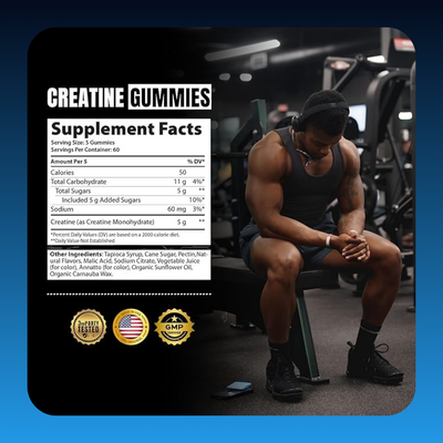 Creatine Monohydrate Flavored Gummies