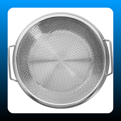 Stainless Steel Heavy-Duty Frying & Oil-Draining Rack with Tray