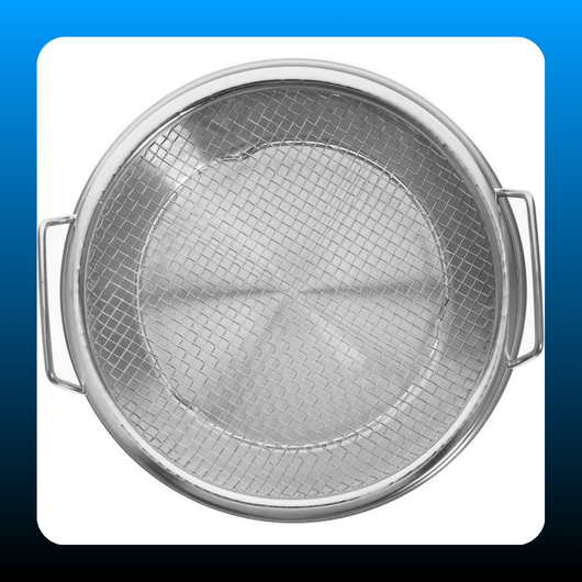 Stainless Steel Heavy-Duty Frying & Oil-Draining Rack with Tray