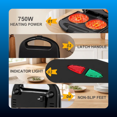 Mini Double Waffle Maker