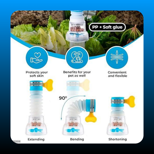 Water Faucet Filter Extenders (3 Pack)