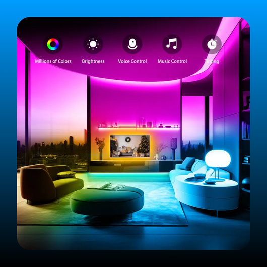 Smart Led Light Strip Work with Alexa & Google Assistant