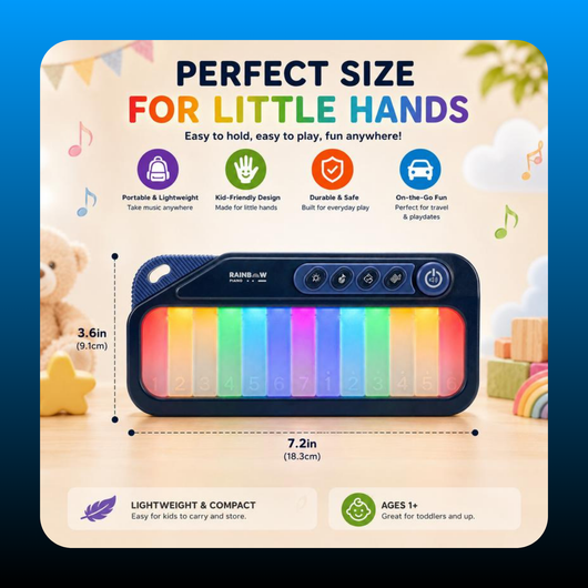 Rainbow Lights Piano Toy