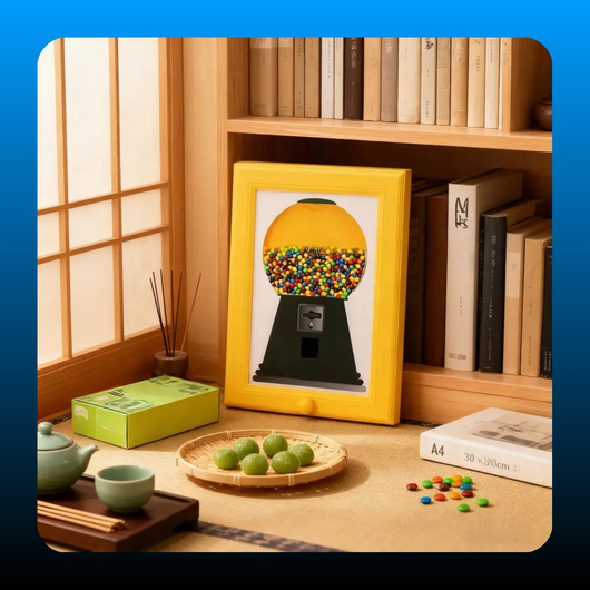 Wall-Mounted Picture Frame Candy Dispenser