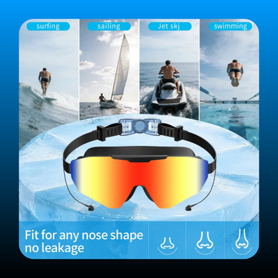 2 Pack Swim Goggles with Earplugs