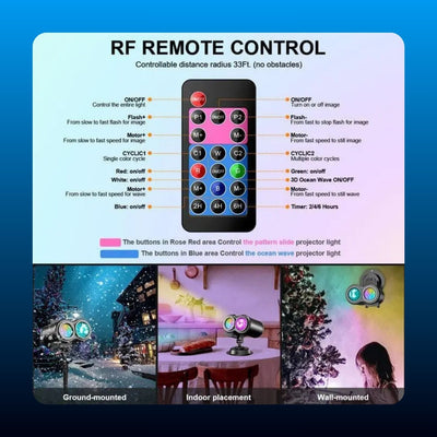 Halloween LED Projector Light with Remote