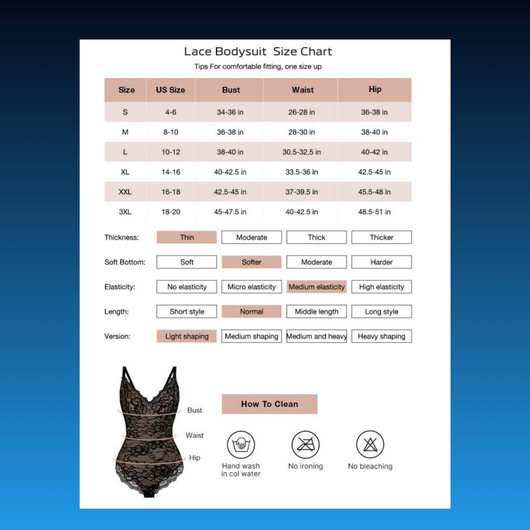 Lace Bodysuit Shapewear