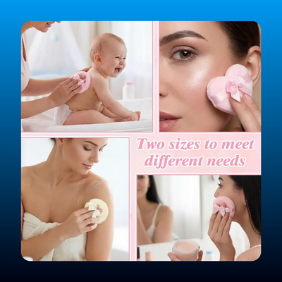 Dusting Powder Container with Puff Set (5 PCS)