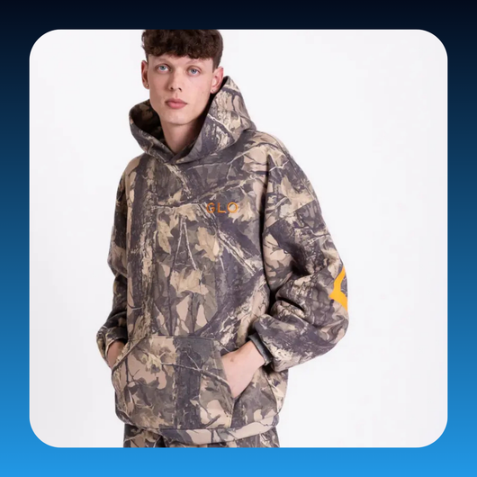 Camo Oversized Streetwear Hoodie