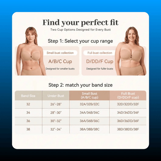 Strapless Front Closure Push Up Bra