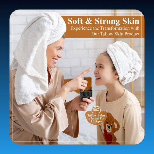 Organic Grass-Fed Beef Tallow Balm with Raw Honey