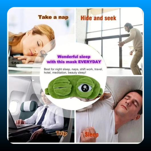 3D Frog Sleep Mask