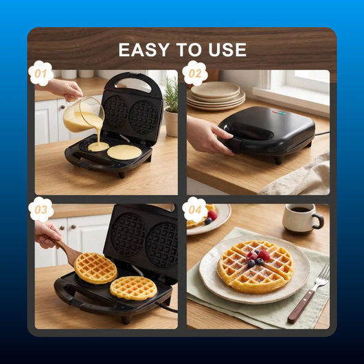 Mini Double Waffle Maker