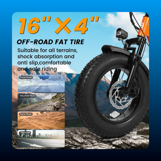 Moped Style Fat Tire Electric Bike